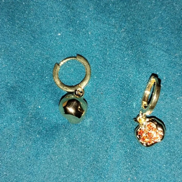 Pomegranate earrings 18k gold plated‎ - Picture 2 of 4